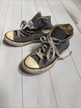 Converse Kids High-Top Sneakers Gray and White
